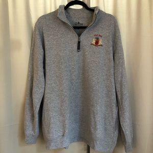 Phi Mu Sorority Crest Quarter Zip Sweatshirt
